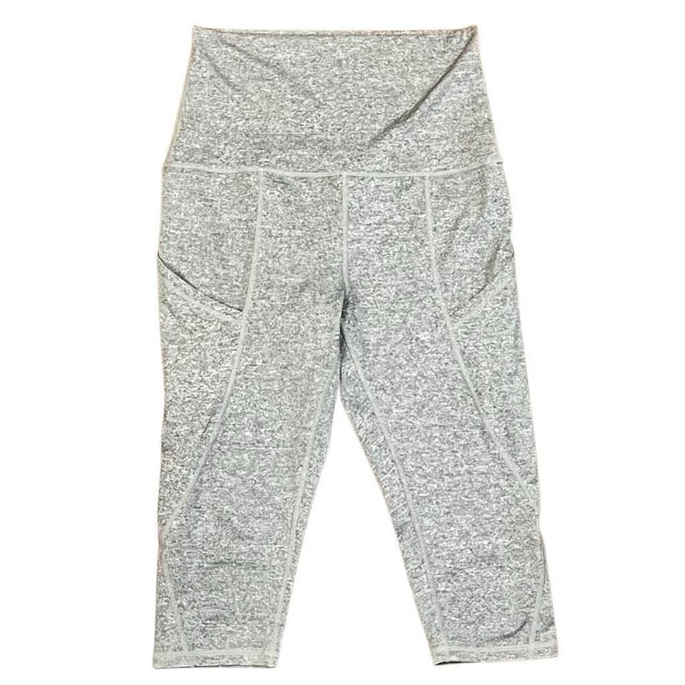 Maacie Maternity Gray Cropped High Rise Activewear Leggings M